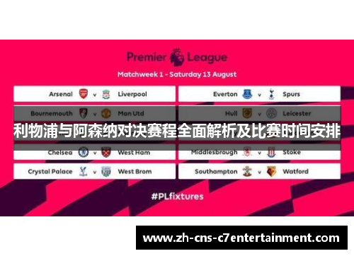 利物浦与阿森纳对决赛程全面解析及比赛时间安排
